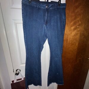 Women's Blue Flared Jeans
